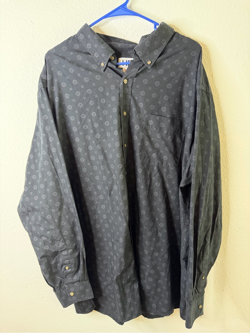 Lightweight Black Patterned Shirt